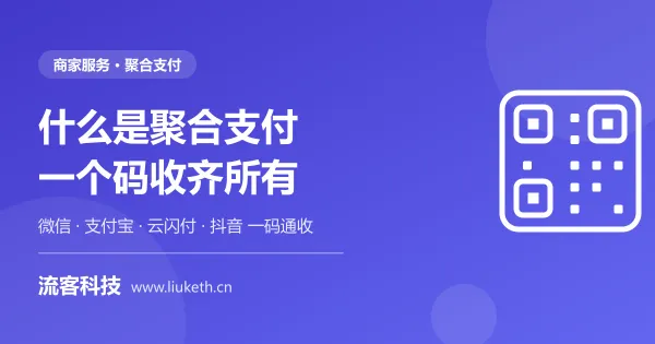聚合支付 一个收款码通收所有 商家收款码办理